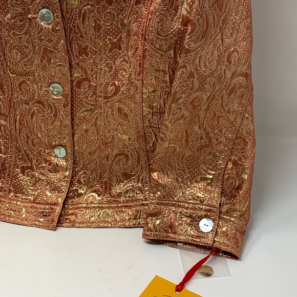 Ruby Rd. Metallic Gold Jacket - Picture 2 of 10